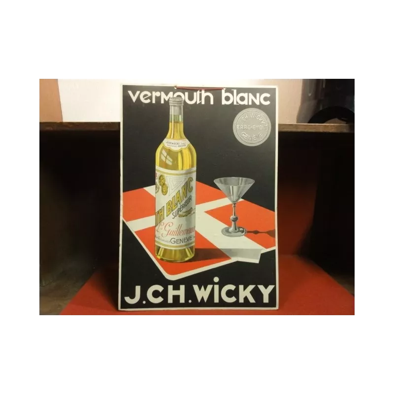 1 CARTON VERMOUTH BLANC J. CH. WICKY