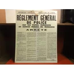 REGLEMENT DE POLICE  PREFECTURE DE L'ISERE