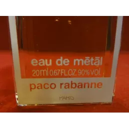 1 FLACON EAU DE METAL PACO RABANNE 