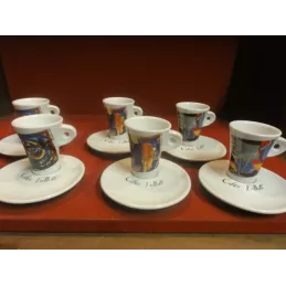 6 TASSES A CAFE FOLLIET DECENTREES