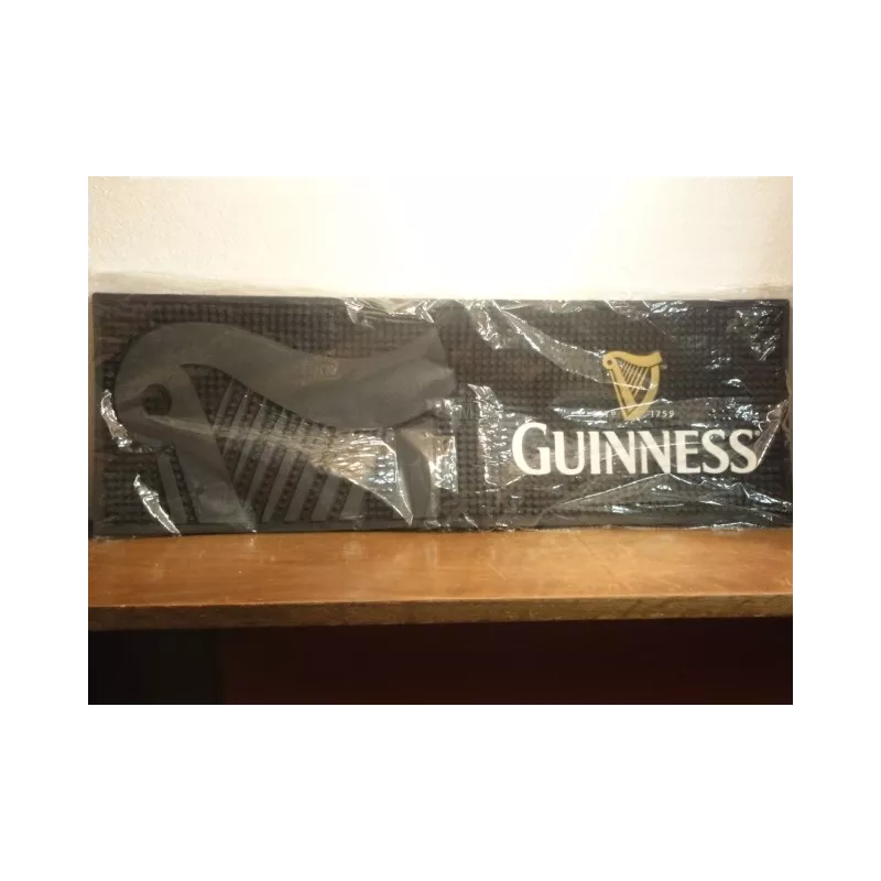 TAPIS DE BAR EGOUTTOIR GUINNESS  60X20