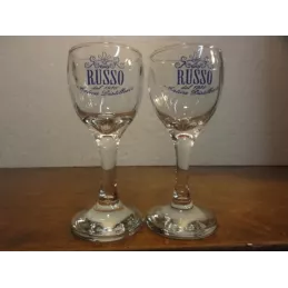 2 VERRES RUSSO 5CL HT. 11.20CM