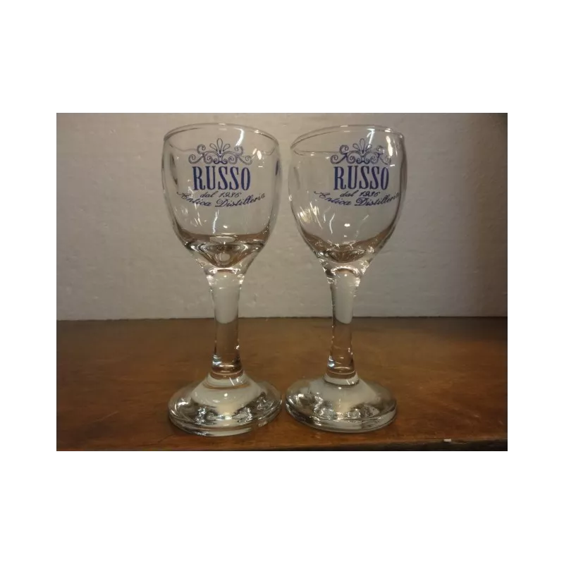 2 VERRES RUSSO 5CL HT. 11.20CM