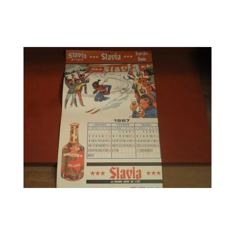 CALENDRIER SLAVIA 1967