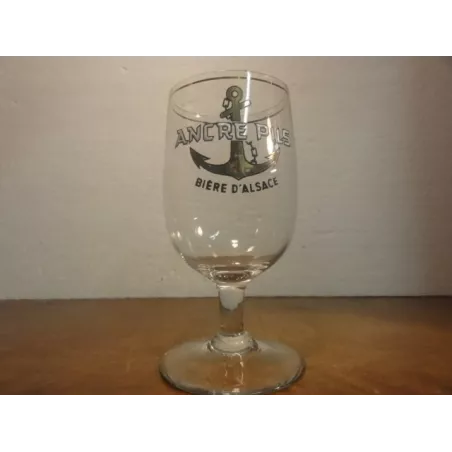 1 VERRE ANCRE PILS 25CL EMAILLE  HT. 14.60CM