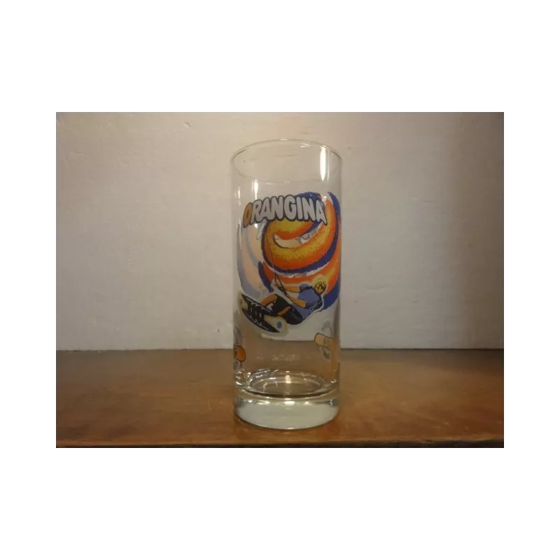 1 VERRE ORANGINA COLLECTOR  GLISSE