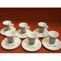 6 TASSES A CAFE FOLLIET N° 306