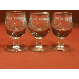 3 VERRES RHUM RICHEMON 2CL HT. 6.8