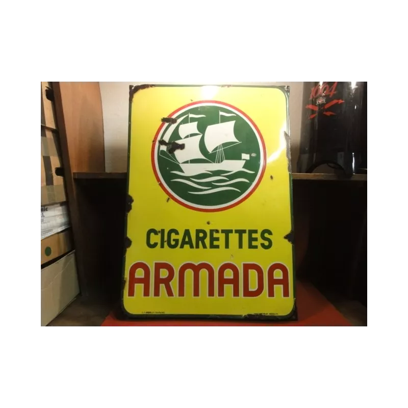 PLAQUE EMAILLEE CIGARETTES ARMADA 