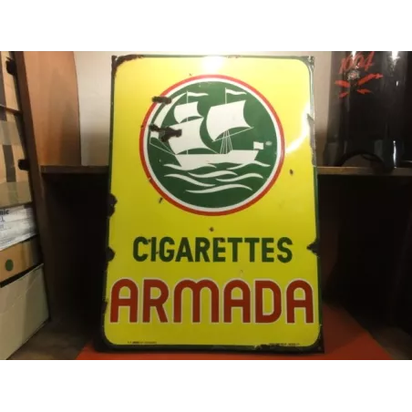 PLAQUE EMAILLEE CIGARETTES ARMADA 