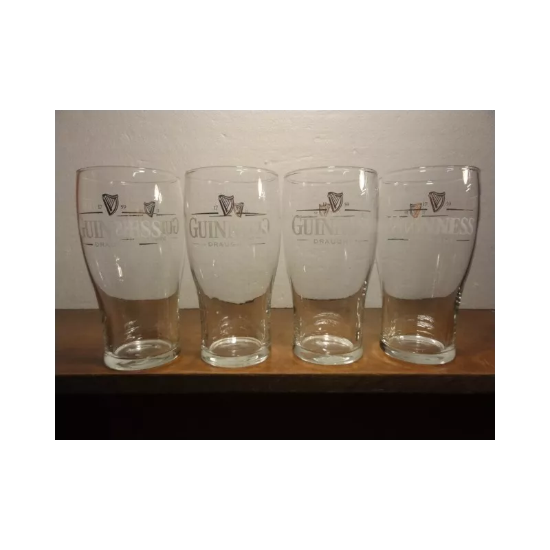 4 VERRES GUINNESS 50CL HT. 16.20CM