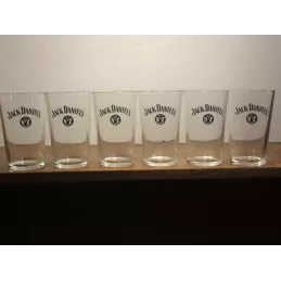 6 VERRES JACK DANIEL'S HT. 12CM