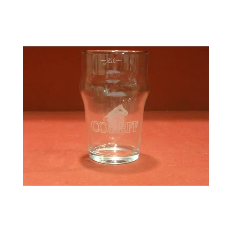 1 VERRE BRASSERIE COREFF 25CL HT. 11.60CM