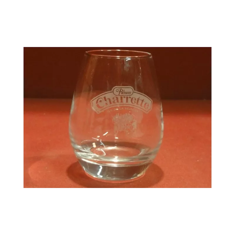 1 VERRE RHUM CHARRETTE  HT. 9CM