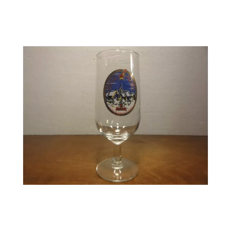 1 VERRE METEOR 25CL BIERE DE NOEL HT.17CM