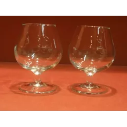 2 VERRES A COGNAC 20CL HT.11CM