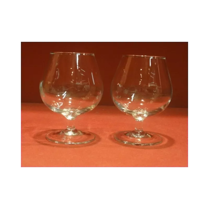 2 VERRES A COGNAC 20CL HT.11CM