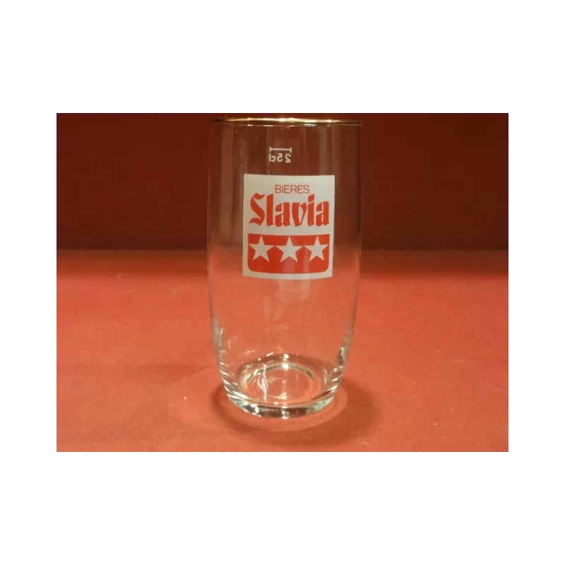 1 VERRE SLAVIA 25CL BARIL HT. 12CM