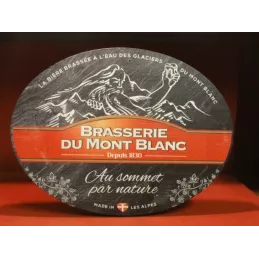 PLAQUE EN BOIS BRASSERIE DU MONT BLANC 