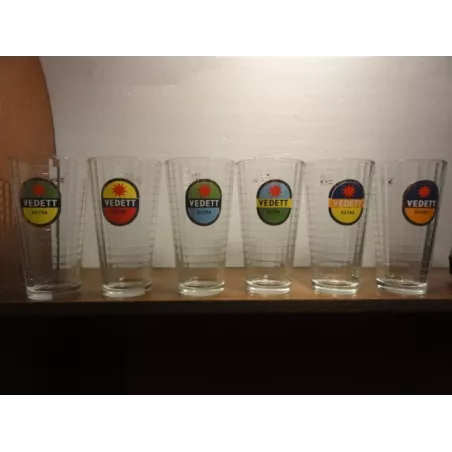 6 VERRES VEDETT COLLECTOR 50CL