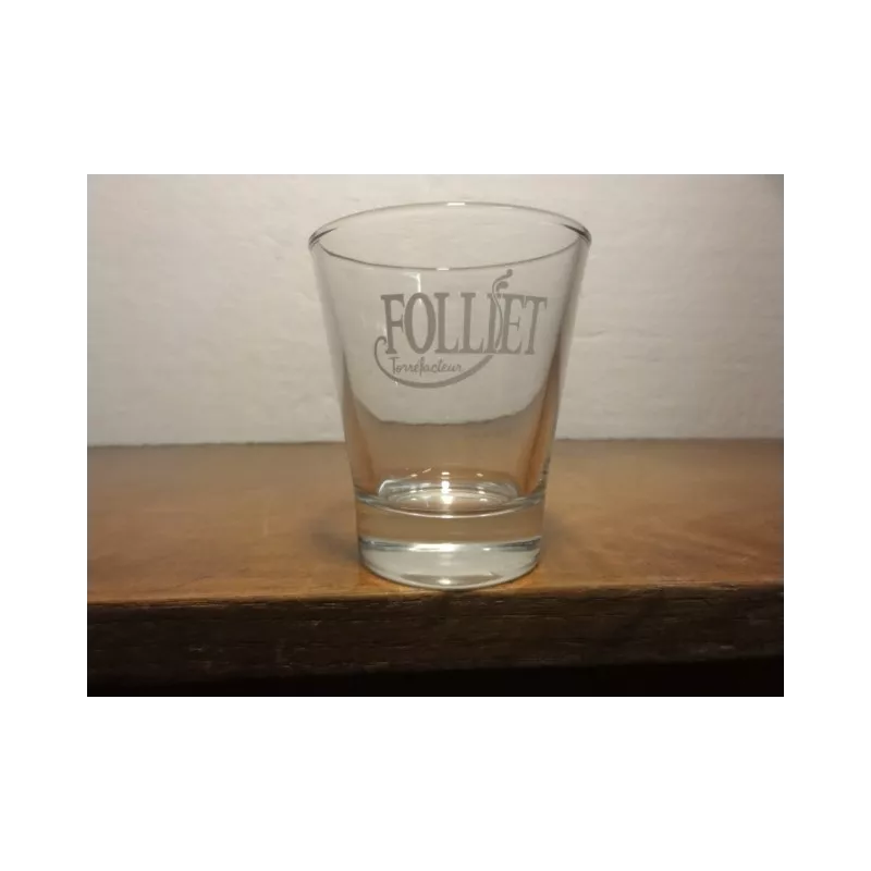 6 VERRES A CAFE FOLLIET  7CL