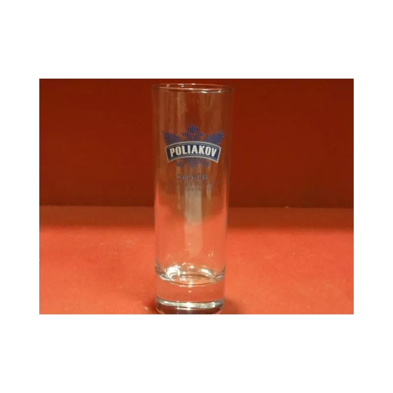 6 VERRES POLIAKOV SILVER 22CL HT. 15.20CM