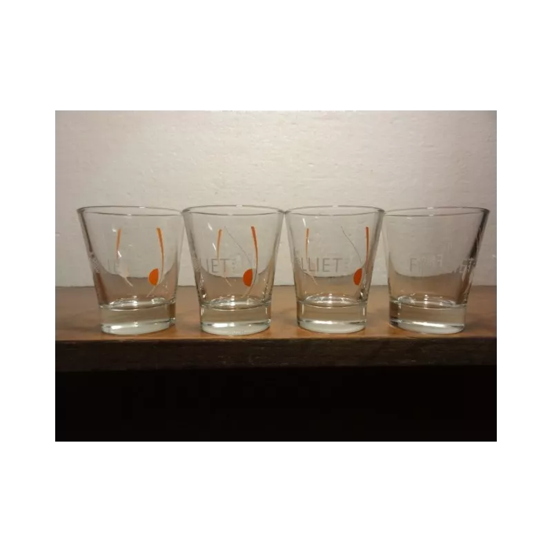 4 VERRES FOLLIET 