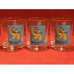 TROIS VERRES RHUM AGRICOLE TROIS RIVIERES 