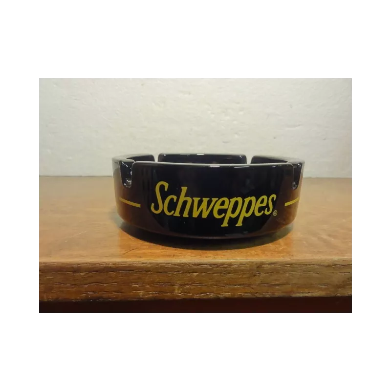 CENDRIER SCHWEPPES NOIR 