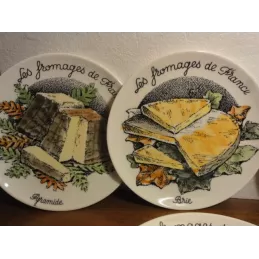 6 ASSIETTES FROMAGE DE FRANCE (GIEN)