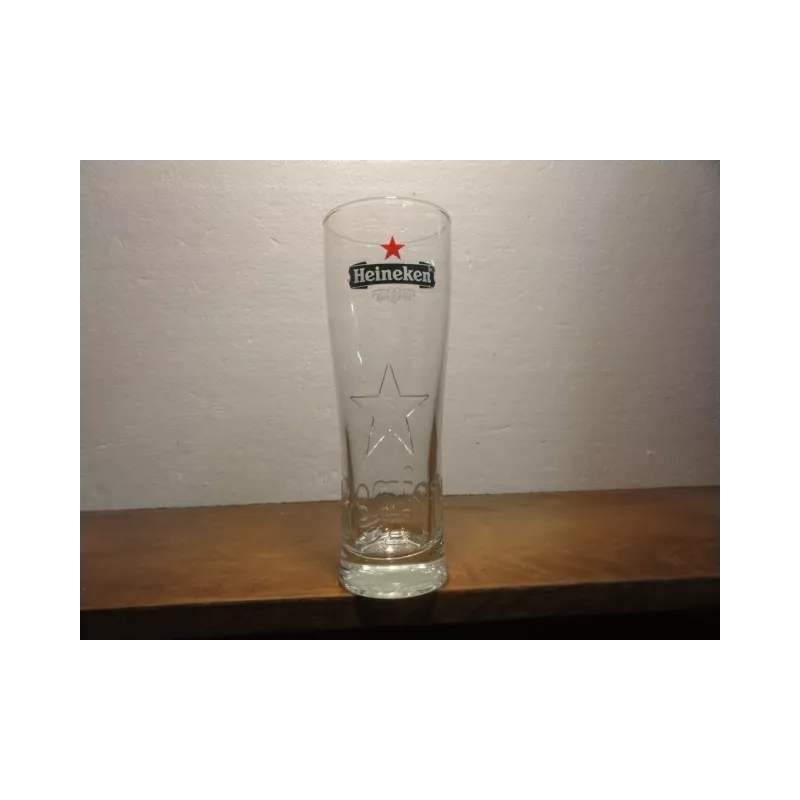 6 VERRES HEINEKEN STAR 33CL HT. 19.CM 6 VERRES HEINEKEN STAR 33CL HT. 19.CM