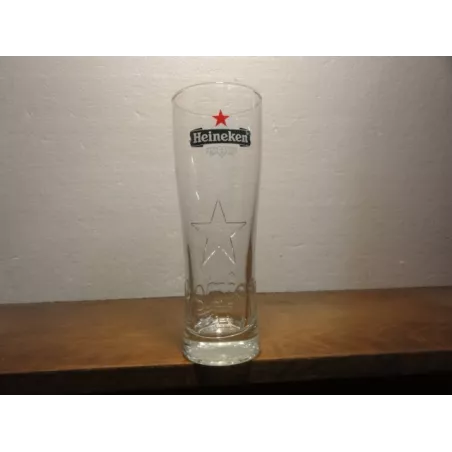 6 VERRES HEINEKEN STAR 33CL HT. 19.CM