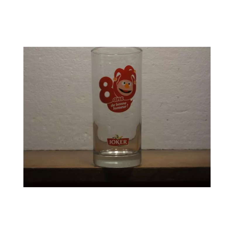 6 VERRES JOKER 8 ANS DE BONNE HUMEUR 