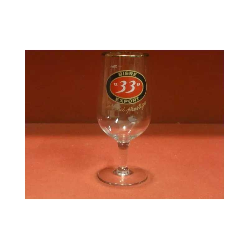 1 VERRE "33"EXPORT GRAND PRESTIGE HT. 15.50CM