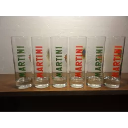 6 VERRES MARTINI COLLECTOR  25CL HT.16.50CM