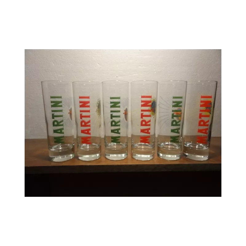 6 VERRES MARTINI COLLECTOR  25CL HT.16.50CM