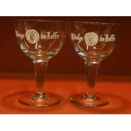 DEUX VERRES LEFFE 25CL HT. 17CM