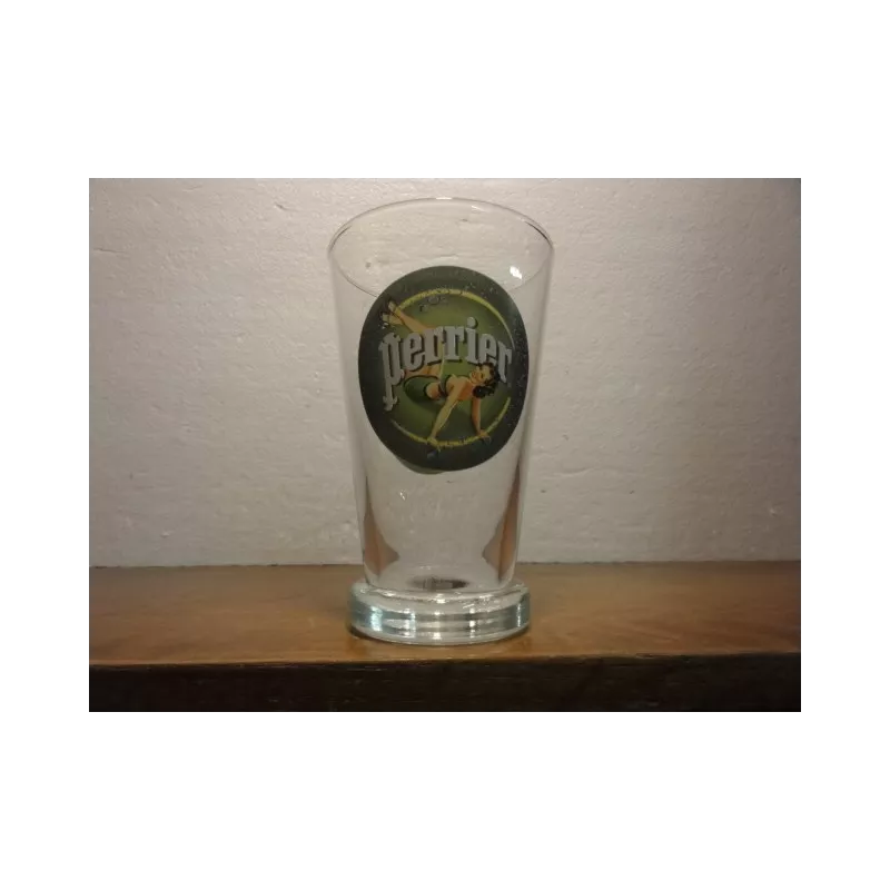 1 VERRE PERRIER PINUP BRUNE