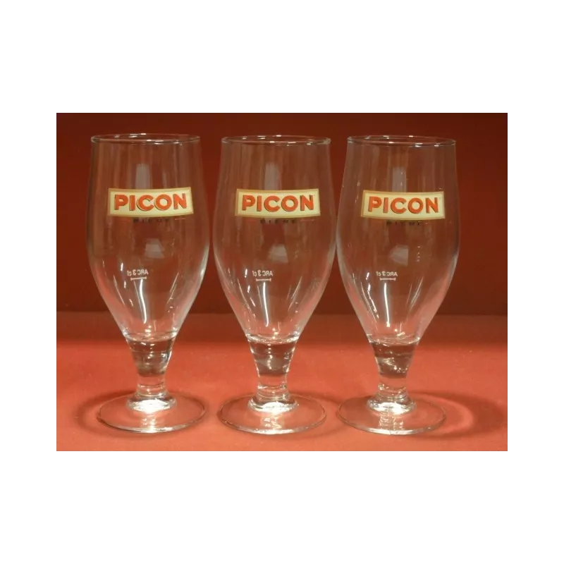 3 VERRES PICON 25CL 