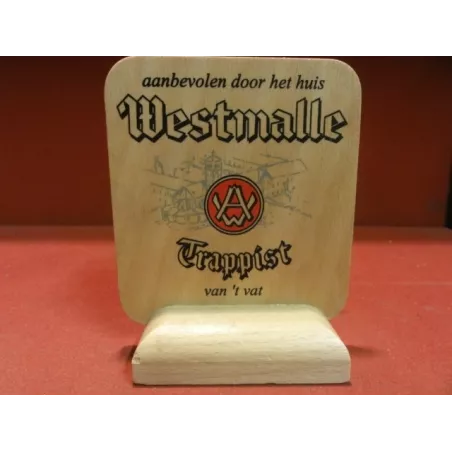 1 PORTE SOUS BOCK WESTMALLE 8CMX8CM