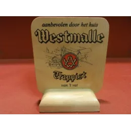 1 PORTE SOUS BOCK WESTMALLE 8CMX8CM