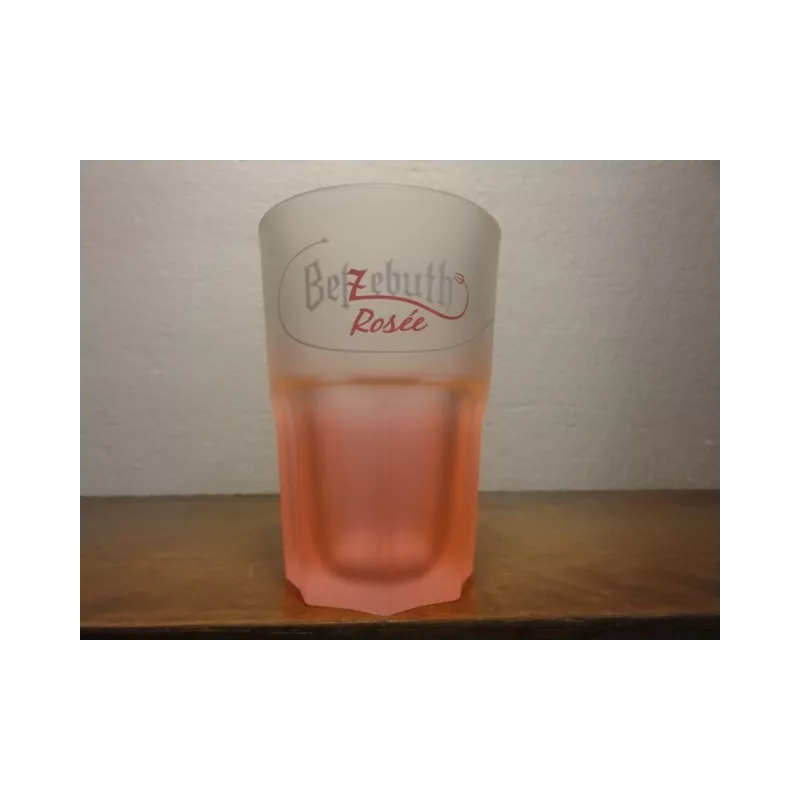 1 VERRE BELZEBUTH ROSE 25CL HT. 12CM