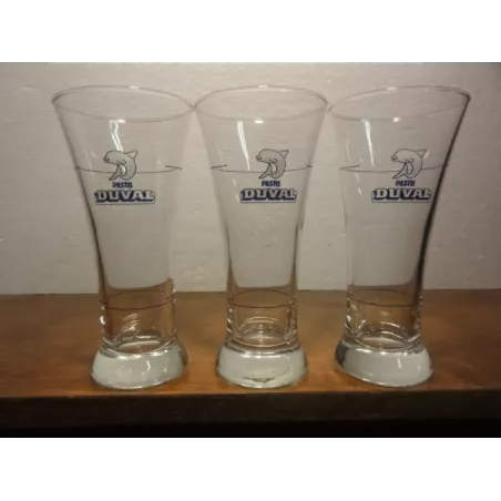 3 VERRES PASTIS DUVAL HT. 14.70CM