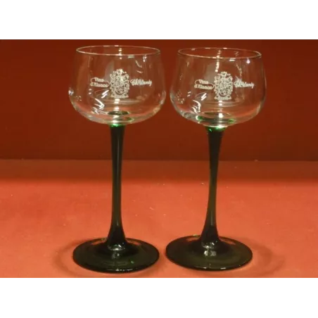 DEUX VERRES VIN D'ALSACE 12CL HT. 16.40CM