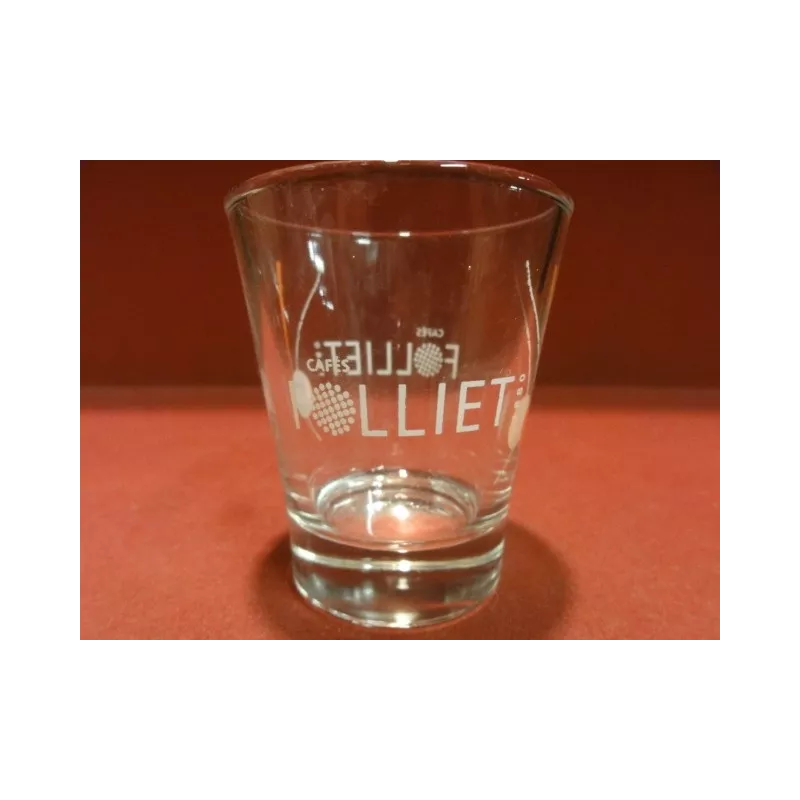 6 VERRES A CAFE FOLLIET  HT 7CM