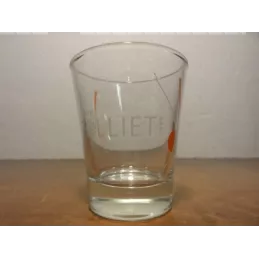 6 VERRES A CAFE FOLLIET  HT 7CM