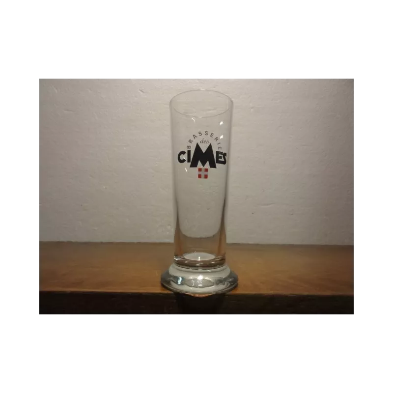 6 VERRES BRASSERIE DES CIMES 12.50CL HT. 14.30CM