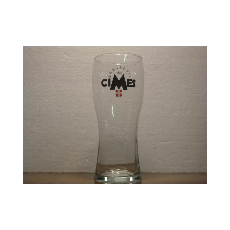 6 VERRES BRASSERIE DES CIMES 50CL HT. 19.80CM