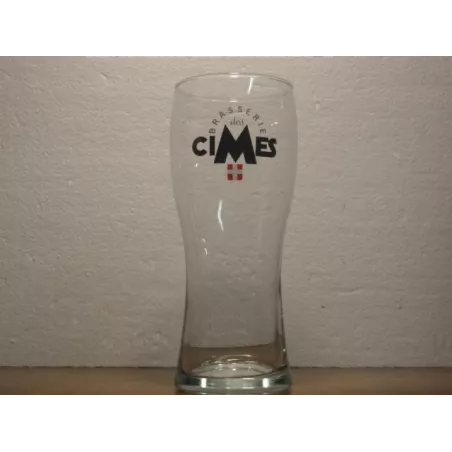 6 VERRES BRASSERIE DES CIMES 50CL HT. 19.80CM