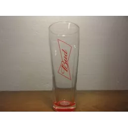 6 VERRES BUD 33CL HT. 18.20CM